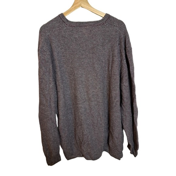 Joseph Abbound Men's Purple Wool Blend Long Sleeve Sweater Size 2X - Picture 4 of 7